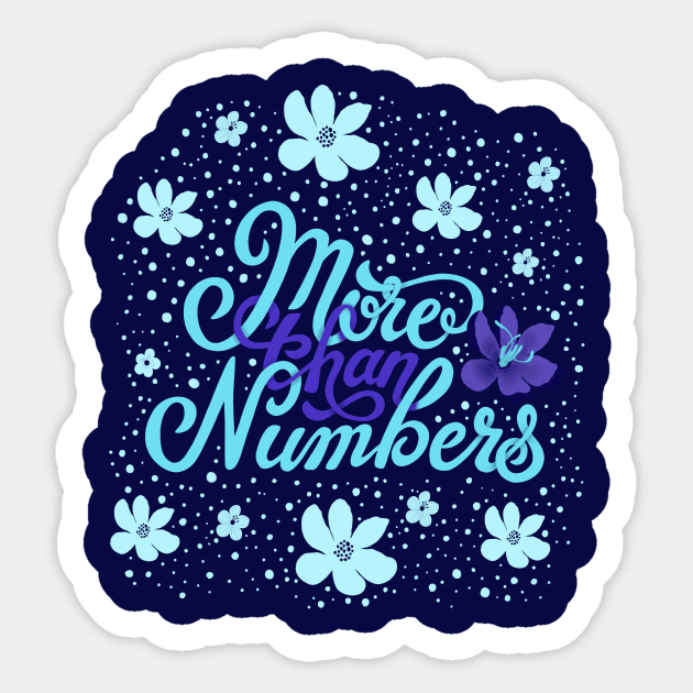 More than Numbers Sticker by florifama